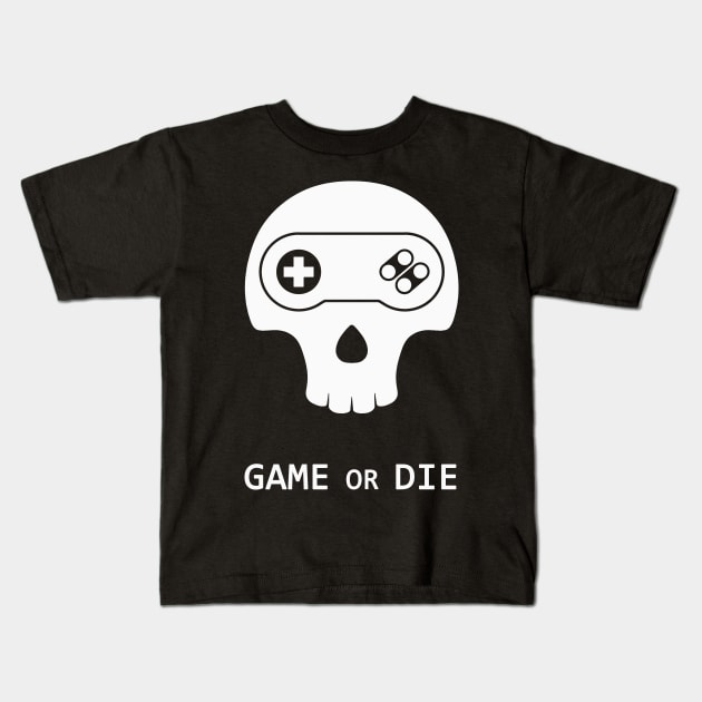 Game or Die SNES Kids T-Shirt by LanfaTees